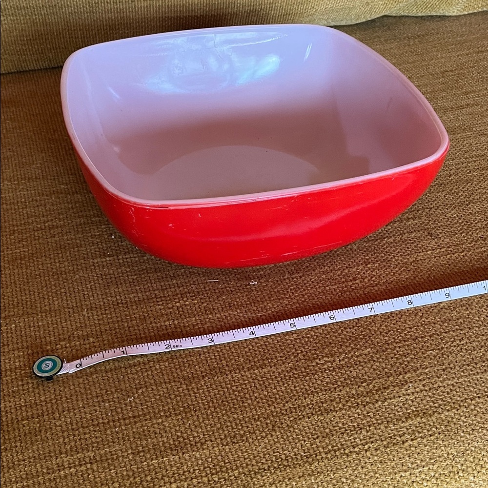 Vintage Red Pyrex Bowl